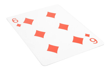 card gambling isolated on white background