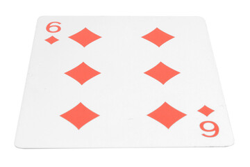 card gambling isolated on white background