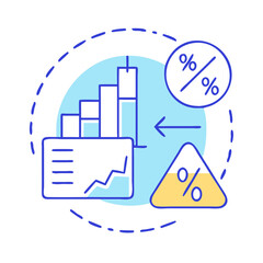 confidence interval icon, confidence interval vector illustration-simple illustration of confidence interval, perfect for confidence interval logos and icons