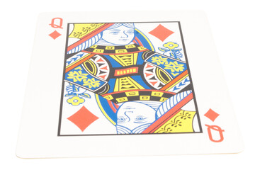 Obraz premium card gambling isolated on white background