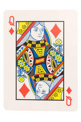 card gambling isolated on white background