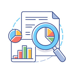 Fototapeta premium data insights icon, data insights vector illustration-simple illustration of data insights, perfect for data insights logos and icons