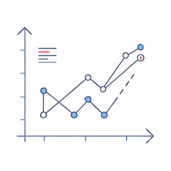 line graph icon, line graph vector illustration-simple illustration of line graph, perfect for line graph logos and icons