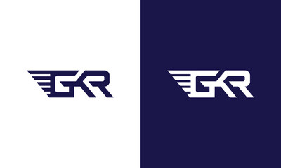 GKR race monogram logo design