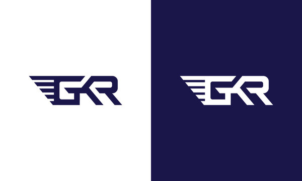 GKR race monogram logo design