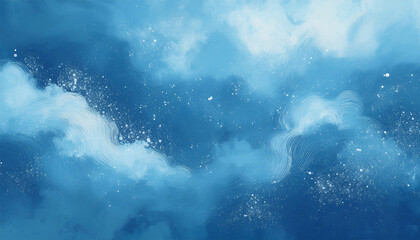 abstract light blue particle painting background texture sky cloud backdrop