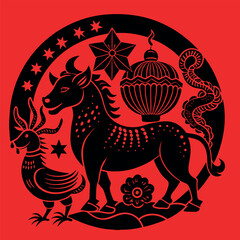 design illustration art icon chinese new year
