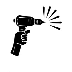 hand holding a screw driller