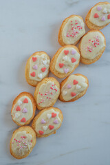 Madeleines or petite madeleine a traditional cake from france