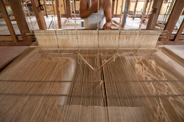 Tussar Silk Production in Bihar – Traditional Sericulture, Cocoon Harvesting, Handloom Weaving & Natural Dyeing | Organic Silk Fabric, Sustainable Textile, Rural Craft & Heritage Weaving of India