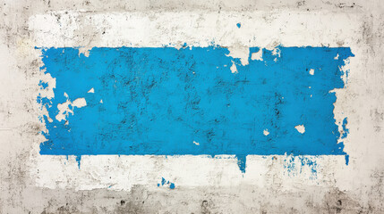 Background, Faded blue paint on a textured white wall creates a distressed, artistic background.