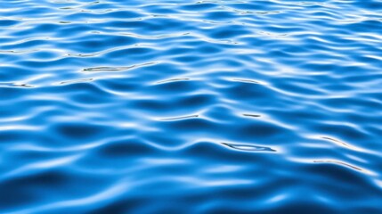 Fototapeta premium Gentle Ripples on a Soft Blue Water Surface with a Peaceful Ambience and Natural Lighting