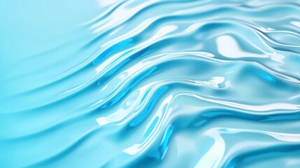Gentle Water Ripples in Light Blue Tones Creates a Serene Look on a Water Surface