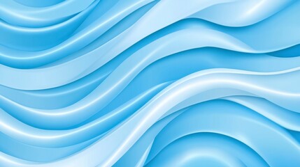 Naklejka premium Light Blue Water Ripple Pattern Soft And Peaceful Abstract Background Texture Design
