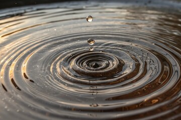 Fototapeta premium swirling liquid metal vortex creates a mesmerizing spiral pattern, twisting shapes, liquid metal, 3D waves