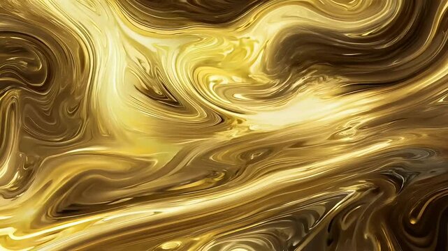 swirling golden dark grey textures luminous highlights presenting luxurious elegant look rich details seamless motion graphics
