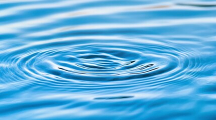 Soft Blue Water with Rippling Texture Creates a Peaceful Ambience for Backgrounds and Visuals