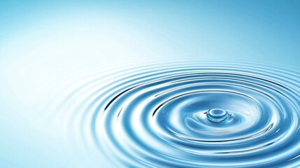 Water Ripple Texture in Soft Blue Calm Refreshing Tranquil with Minimalist Design