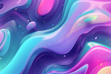Colorful abstract liquid wave background