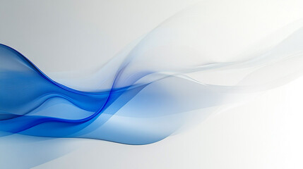 Naklejka premium Abstract Blue and White Curvy Design A serene, abstract representation of flowing waves in soft blue tones, evoking a sense of calm and tranquility.