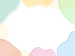 流体シェイプのかわいいフレーム