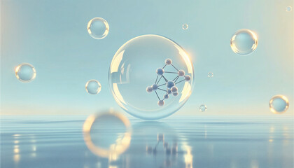 molecular bubble hormone collagen skin care cosmetic