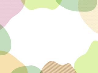 流体シェイプのかわいいフレーム3