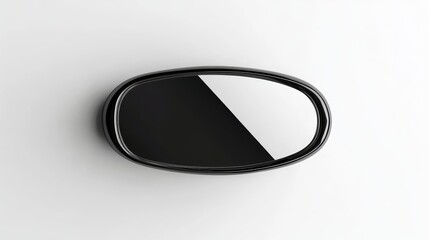Car Seat Mirror on White Background with Copy Space for Creations