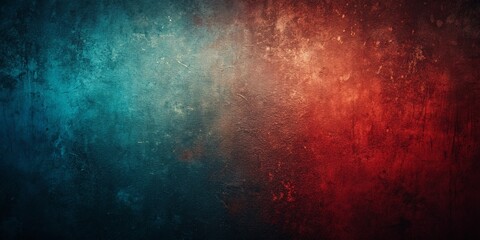 Obraz premium Vintage Abstract Background: Dark Red, Blue, Black Grainy Texture