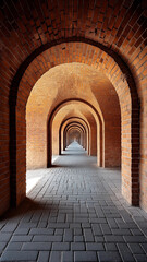Stunning brick arches create captivating perspective