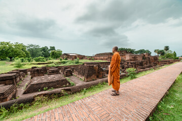 Nalanda University ruins in Bihar, India, showcase the remains of the world’s oldest residential university. A UNESCO site, it reflects ancient Buddhist learning, grand architecture, and rich heritage