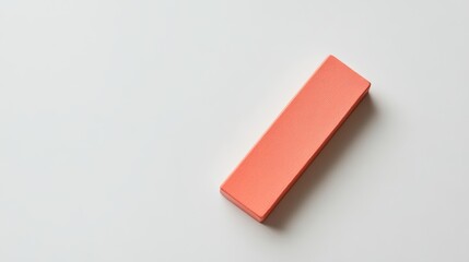 Eraser on White Background with Creative Copy Space