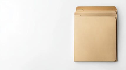 Expandable File Folder Arrangement on White Background