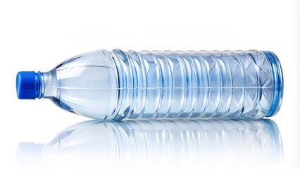 Plastic Bottle on White Background