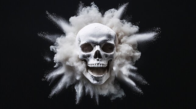 Skull with Exploding Powder