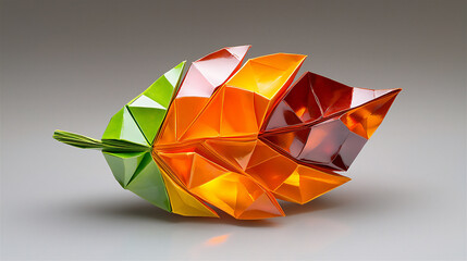  nature-inspired origami leaf sculpture
