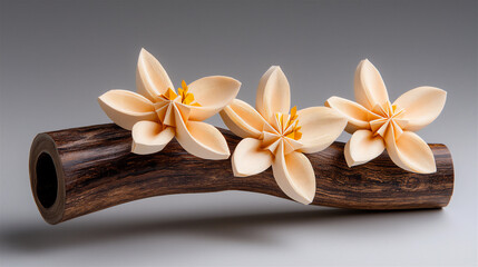 Fototapeta premium nature-inspired origami star garland