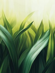 Glowing blurred light green background, creative design for spring and summer season