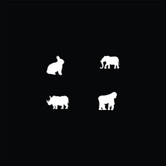 Animals silhouette