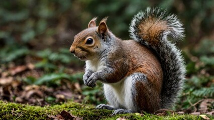 squirrel eating nut