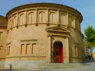 Medieval College Archbishop Fonseca in Salamanca, Castile and Leon, Spain