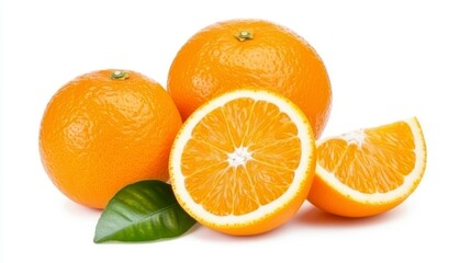 Fresh Juicy Oranges A Close Up View of Vibrant Citrus Fruit
