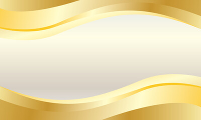 Abstract golden wavy background vector