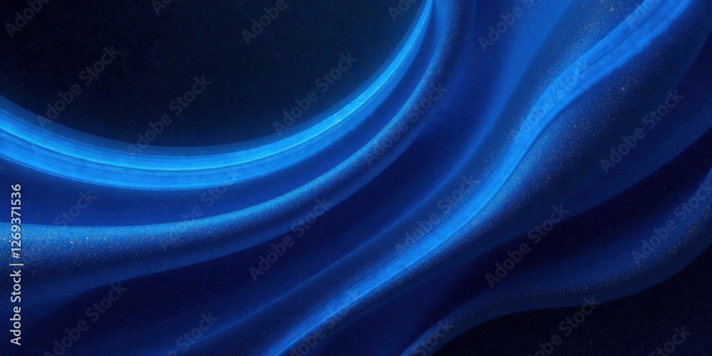 Poster abstract blue fabric with golden sparkle a luxurious textured background ideal for design projects