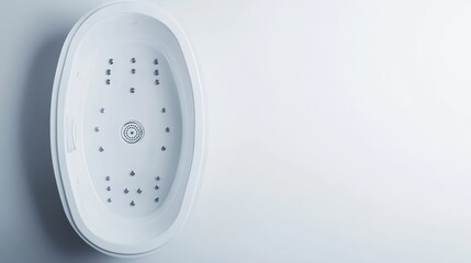 Portable Shower Basin with Relaxing Jets on Clean White Surface