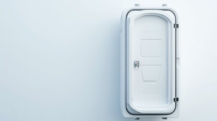Portable Sanitation Unit Mockup on a White Background