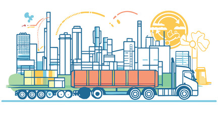 Industrial Vector Illustration