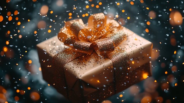 Exciting gift opening moment featuring a stylish shopping reward inside