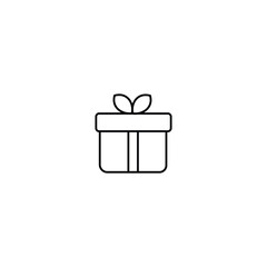 Gift box icon vector. EPS 10 editable vector