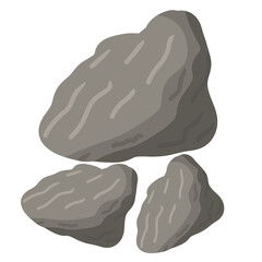 stone on white background